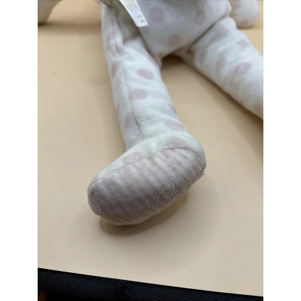 Bunnies By the Bay Carrots Bunny Rabbit Plush White Pink Dot 16